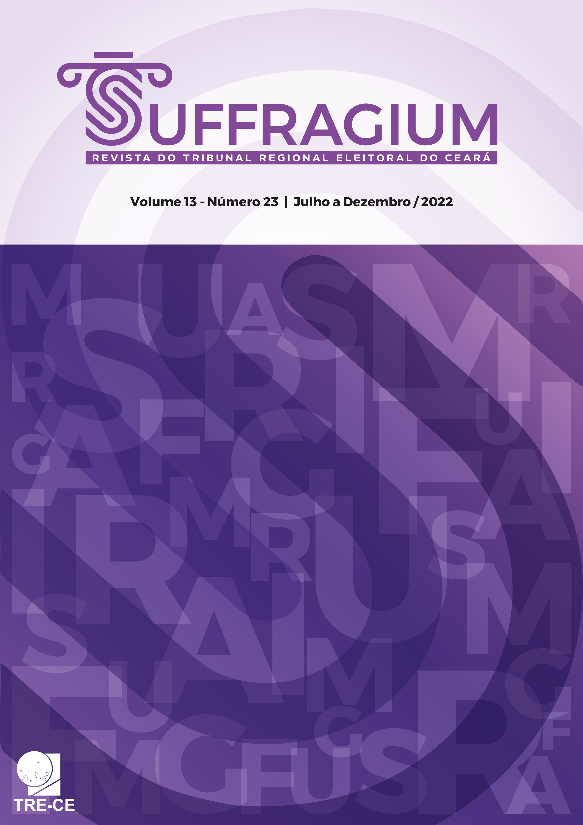 					Visualizar v. 13 n. 23 (2022): Suffragium - Revista do Tribunal Regional Eleitoral do Ceará
				
